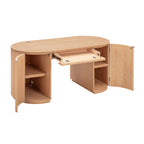 Bureau de direction en bois de 64 po avec rangement