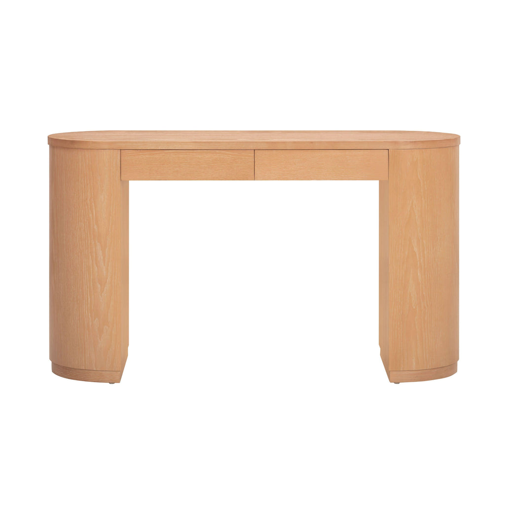 52 Wood 2-Drawer Writing Desk