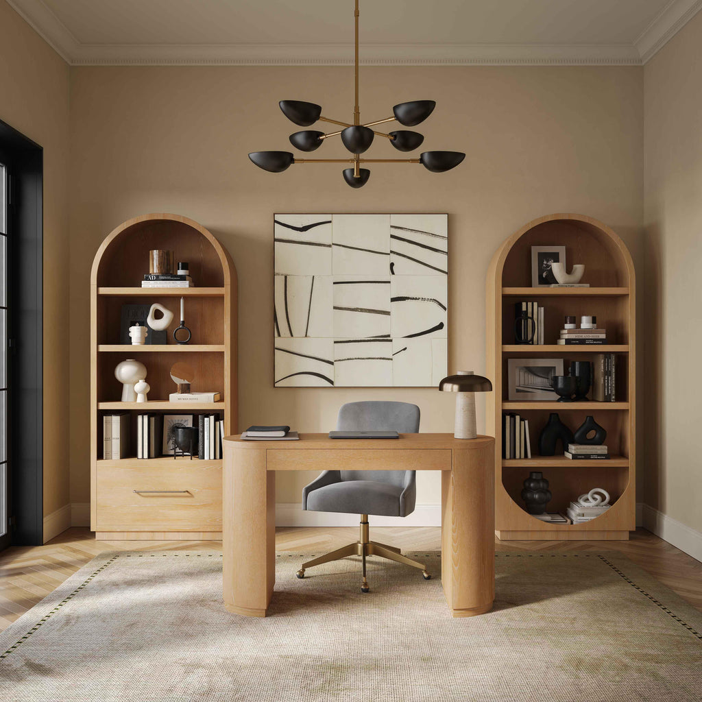 52 Wood 2-Drawer Writing Desk