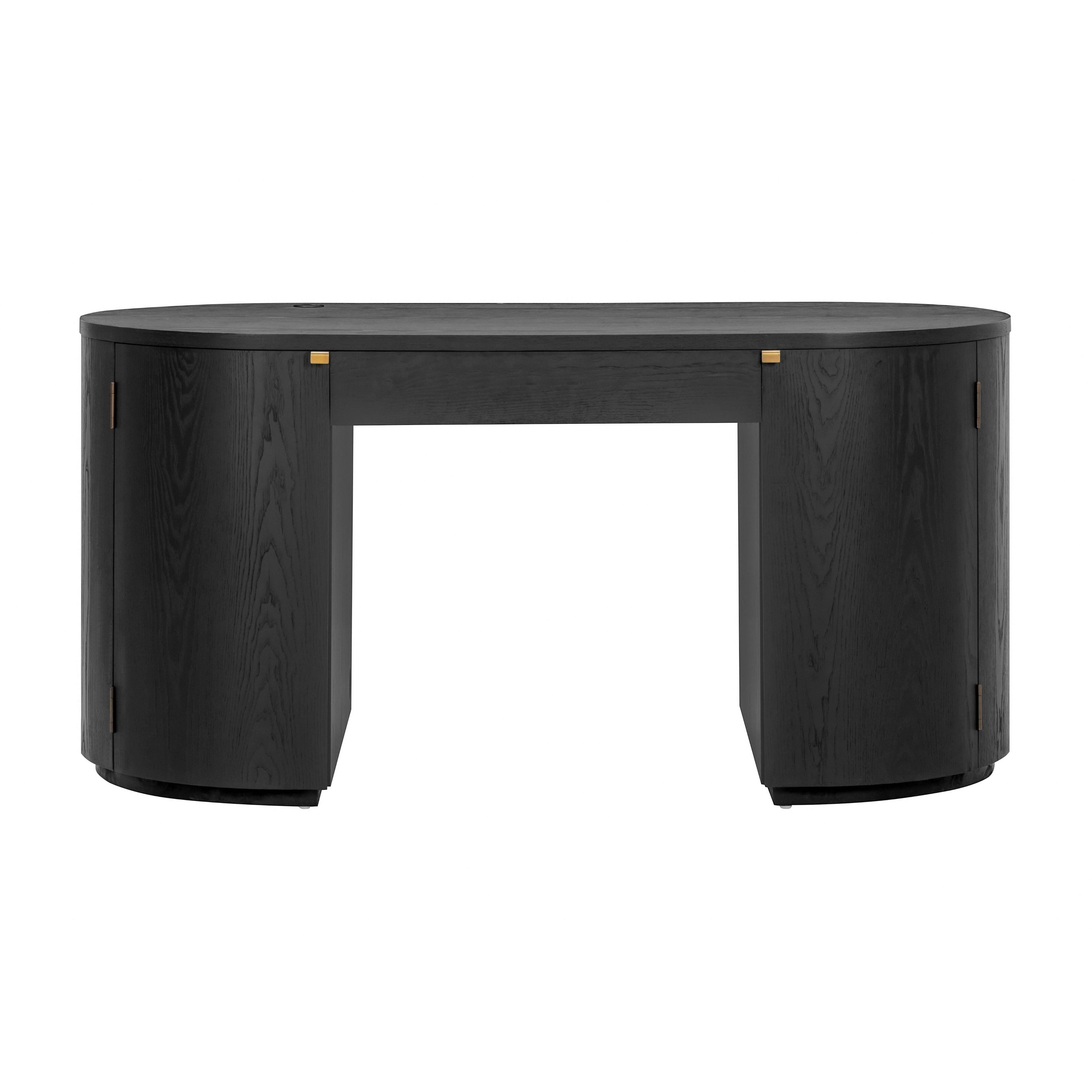 64 Wood Executive Desk With Storage