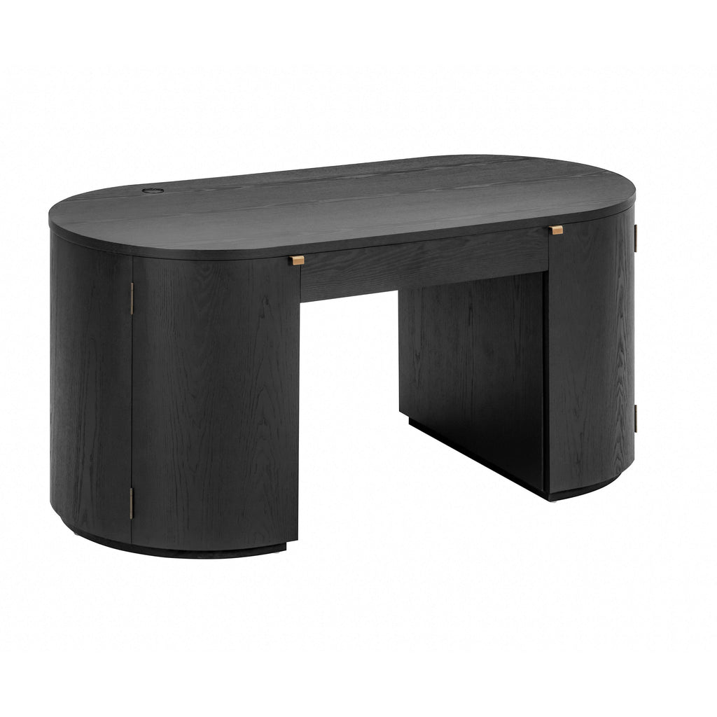 64 Wood Executive Desk With Storage
