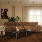 Chaise sans accoudoirs en velours