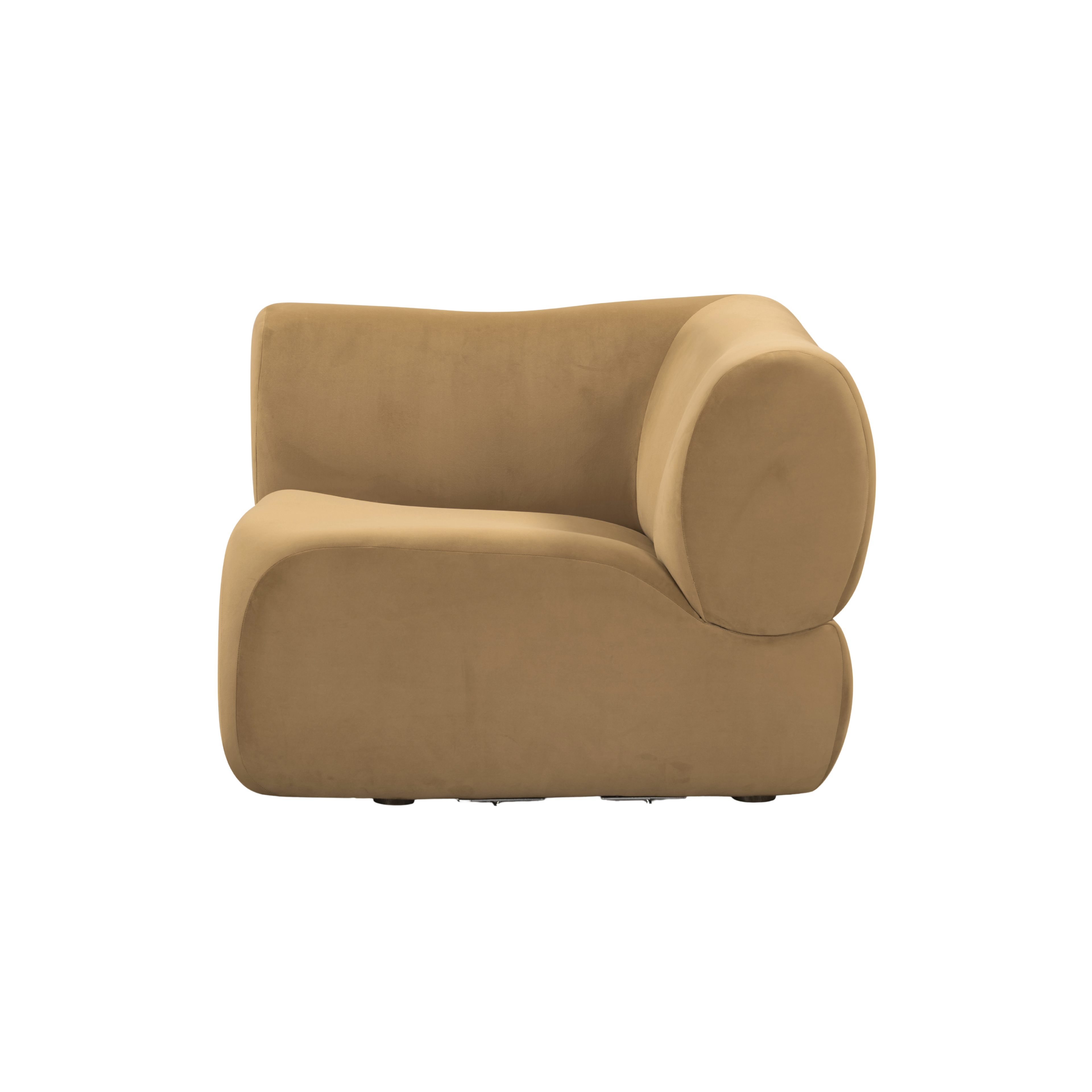Zenith Latte Brown Performance Velvet Corner Wedge