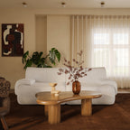 Chaise d'angle en tissu recyclé de qualité contractuelle
