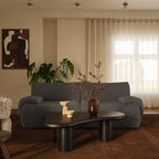 Chaise d'angle en tissu recyclé de qualité contractuelle
