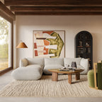 Chaise en chenille blanc pierre de qualité commerciale