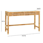 Bureau en rotin tressé 47