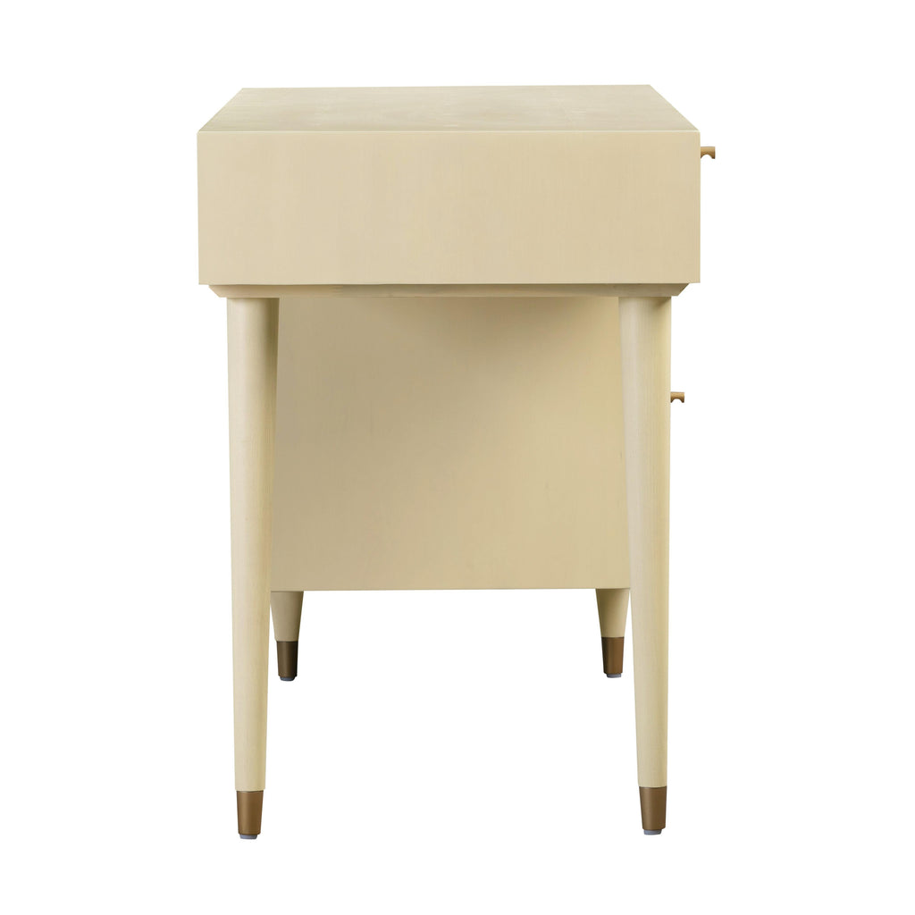 60 Cane 3-Drawer Desk With Storage