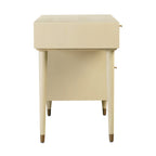 Bureau à 3 tiroirs en cannage 60 po avec rangement