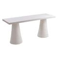 68.5 Desk in Faux Plaster