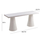 68,5 Bureau en Faux Plâtre