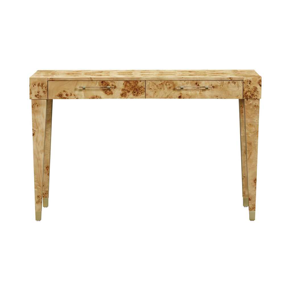 48 Burl 2-Drawer Work Desk