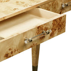 Bureau de travail 48 po en ronce, 2 tiroirs