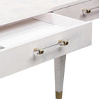 Bureau de travail 48 po en ronce, 2 tiroirs