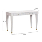 Bureau de travail 48 po en ronce, 2 tiroirs