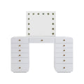 56 White Desk with Vanity Mirror