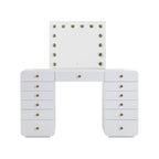 56 Bureau Blanc avec Miroir de Maquillage
