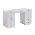 56 Bureau Blanc avec Miroir de Maquillage