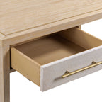 Bureau de direction 62 pouces, finition naturelle blanchie