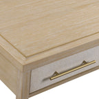 Bureau de direction 62 pouces, finition naturelle blanchie