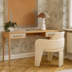Bureau de direction 62 pouces, finition naturelle blanchie