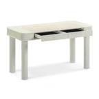 Bureau de direction 2 tiroirs crème 55 po