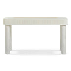 Bureau de direction 2 tiroirs crème 55 po