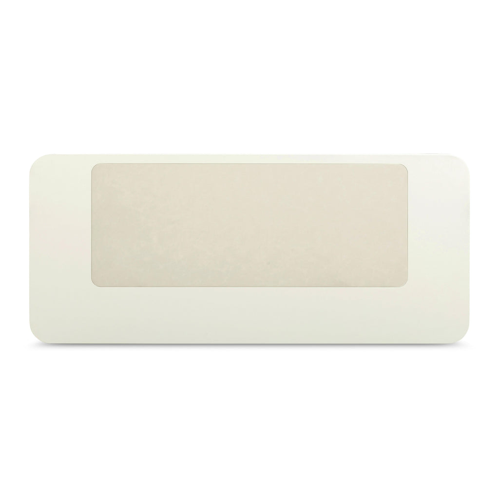 55 Cream 2-Drawer Executive Work Desk
