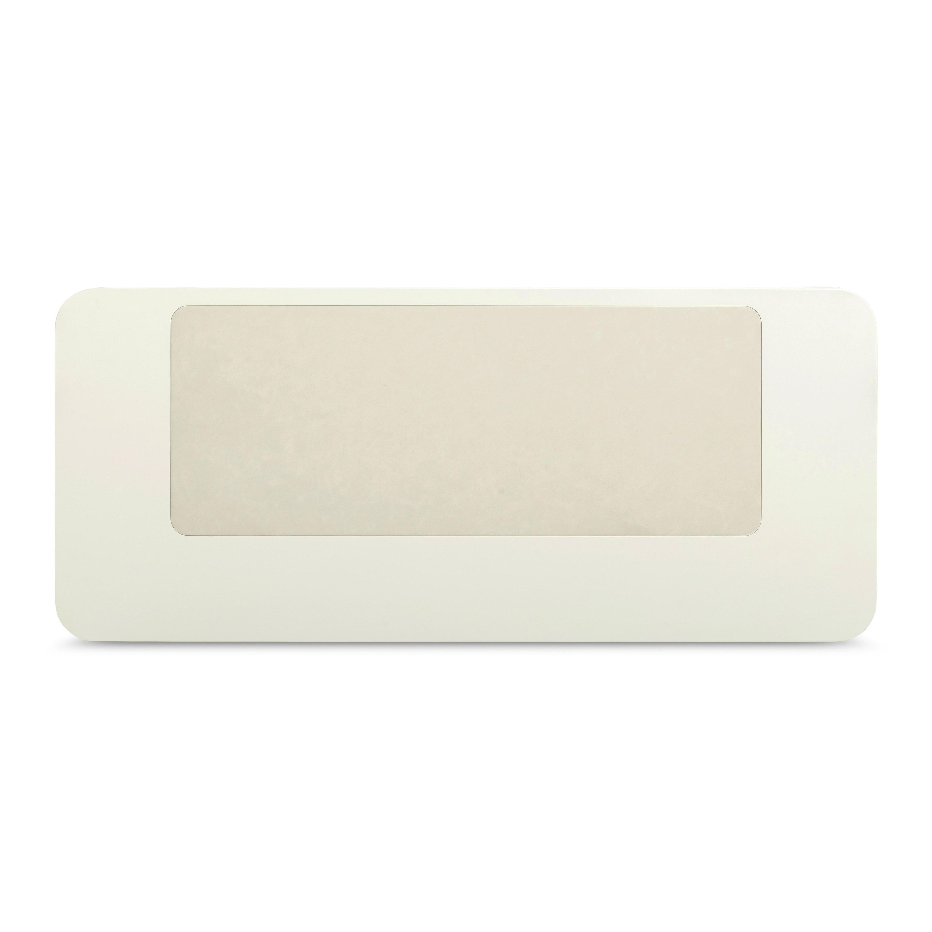 55 Cream 2-Drawer Executive Work Desk