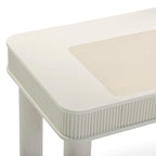 Bureau de direction 2 tiroirs crème 55 po
