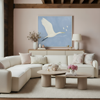 Chaise d'angle en lin recyclé Sand