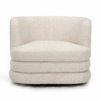 Fauteuil de salon pivotant en bouclette haute performance pour hôtel