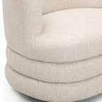 Fauteuil de salon pivotant en bouclette haute performance pour hôtel
