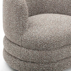 Fauteuil de salon pivotant en bouclette haute performance pour hôtel