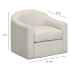 Fauteuil pivotant en tissu tressé de qualité professionnelle
