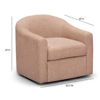 Fauteuil pivotant en tissu tressé de qualité professionnelle
