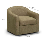 Fauteuil pivotant en tissu tressé de qualité professionnelle