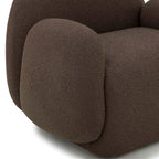 Fauteuil d'appoint en bouclette de qualité contractuelle