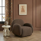 Fauteuil d'appoint en bouclette de qualité contractuelle