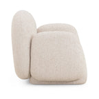 Fauteuil d'appoint en bouclette de qualité contractuelle