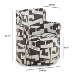 Fauteuil d'appoint noir Passe