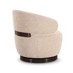 Fauteuil d'appoint pivotant crème