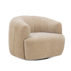Fauteuil pivotant Jasmine en tissu tressé recyclé de qualité contractuelle