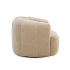 Fauteuil pivotant Jasmine en tissu tressé recyclé de qualité contractuelle