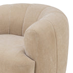 Fauteuil pivotant Jasmine en tissu tressé recyclé de qualité contractuelle