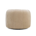 Fauteuil pivotant Jasmine en tissu tressé recyclé de qualité contractuelle