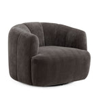 Fauteuil pivotant Jasmine en tissu tressé recyclé de qualité contractuelle