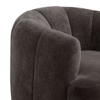 Fauteuil pivotant Jasmine en tissu tressé recyclé de qualité contractuelle