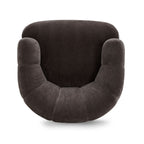 Fauteuil pivotant Jasmine en tissu tressé recyclé de qualité contractuelle