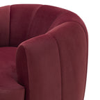 Fauteuil pivotant Jasmine Performance Velvet